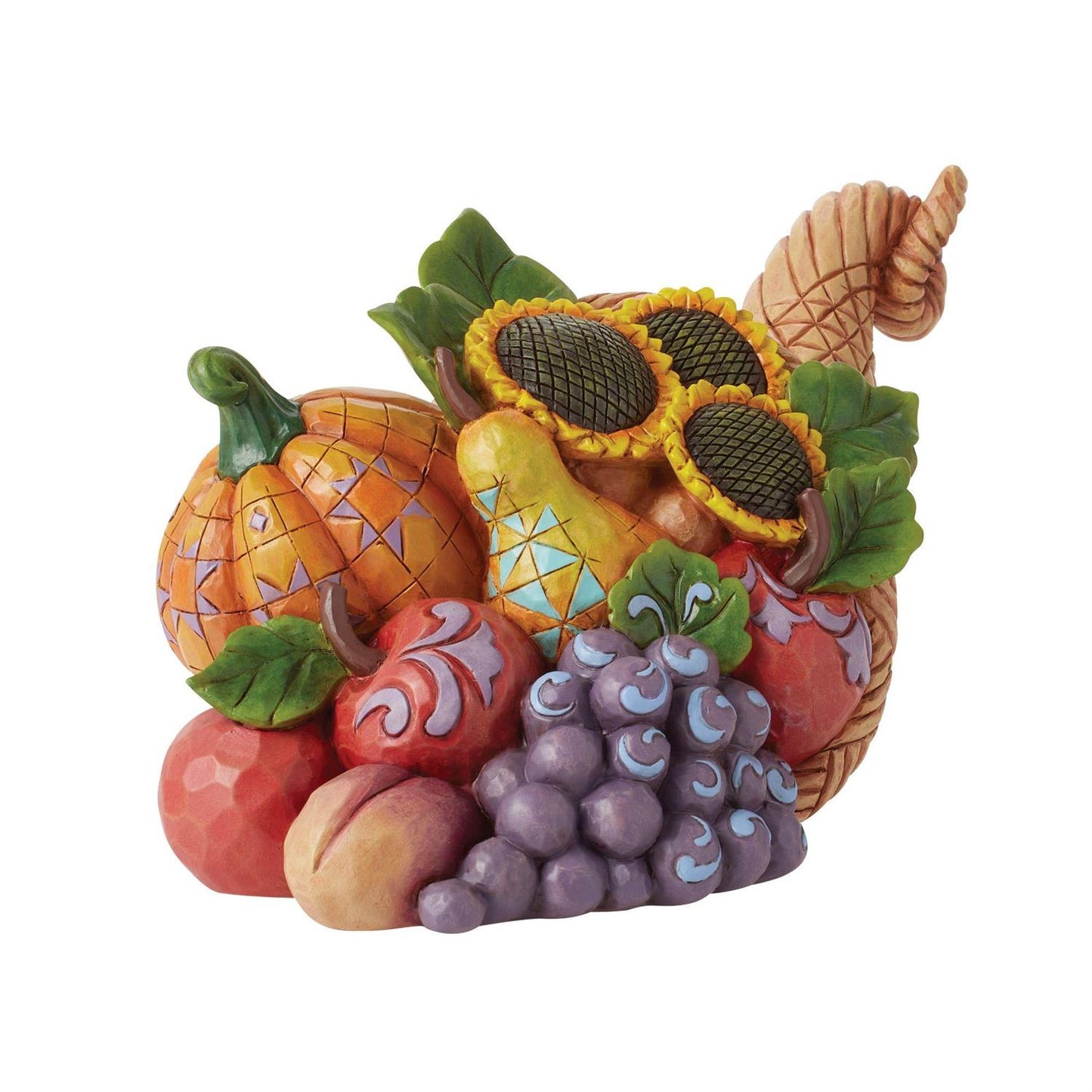 Abundant Harvest - Cornucopia with Sunflowers Figure  - Country N More Gifts