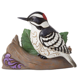 Nature's Drummer - Downy Woodpecker Figurine  - Country N More Gifts