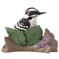 Nature's Drummer - Downy Woodpecker Figurine  - Country N More Gifts