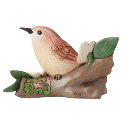 Tiny Singer - Carolina Wren Figurine  - Country N More Gifts