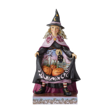 Wicked Spiced Pumpkins - Witch with Pumpkins Skirt Figurine  - Country N More Gifts