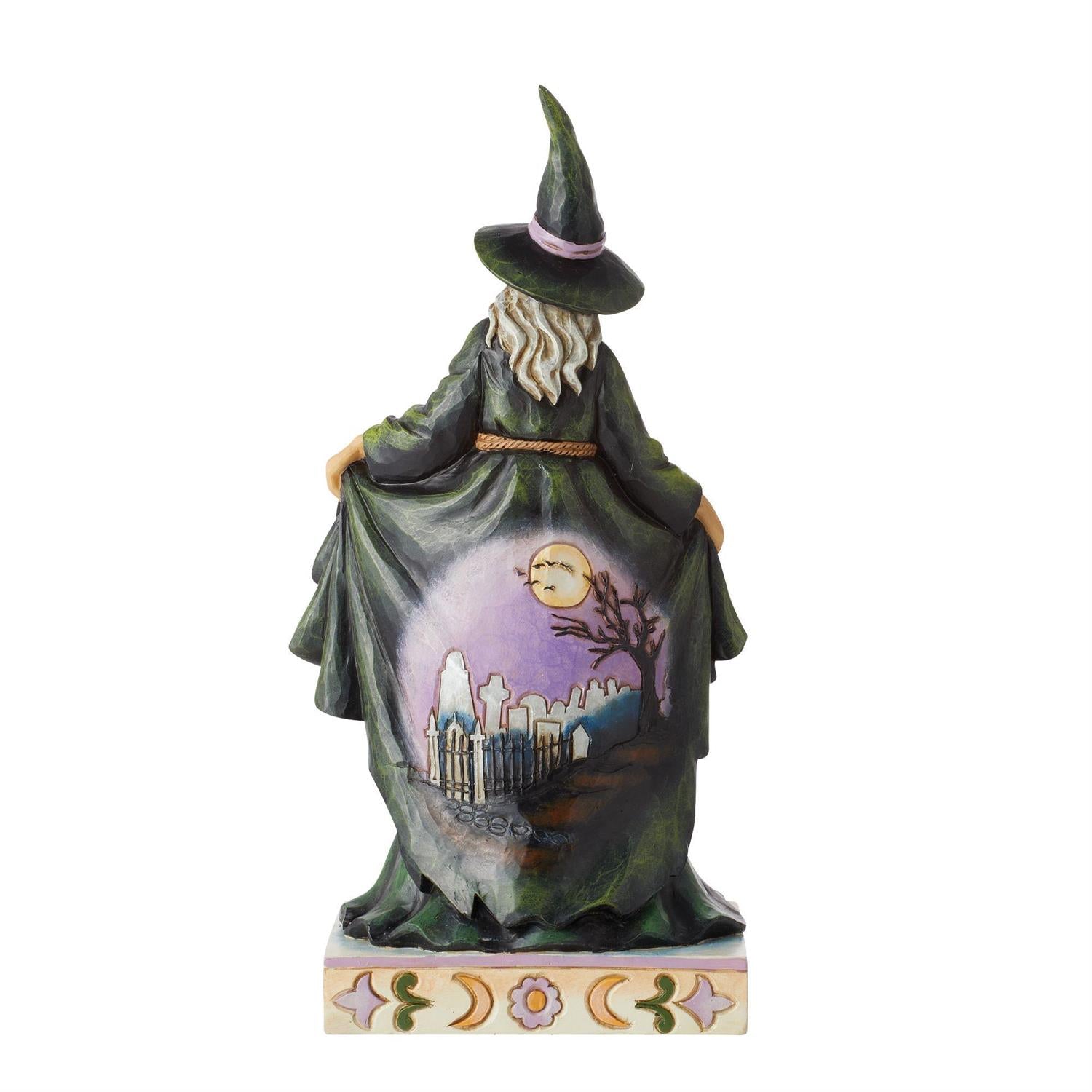 NO BOX - Wicked This Way - Scary Witch Skulls Skirt Figurine - Country N More Gifts