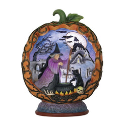 Come in For a Spell - Pumpkin Diorama LED Figurine  - Country N More Gifts