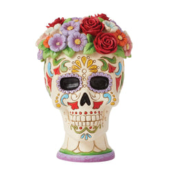 Scent-sational Sugar Skull - Day Of Dead Skull Halo Figurine  - Country N More Gifts