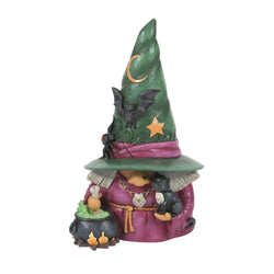 Witchful Thinking - Witch Gnome with Cauldron Figurine  - Country N More Gifts