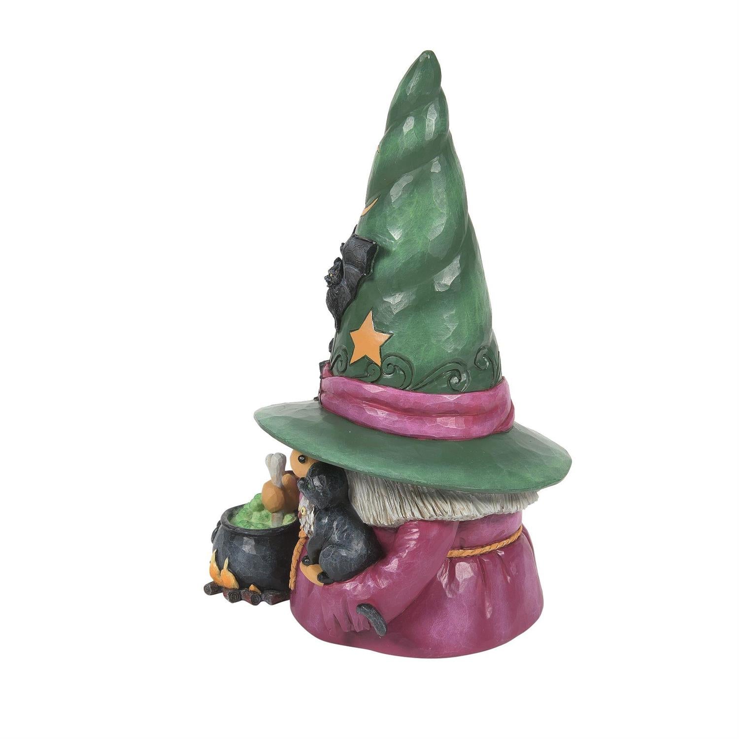Witchful Thinking - Witch Gnome with Cauldron Figurine  - Country N More Gifts