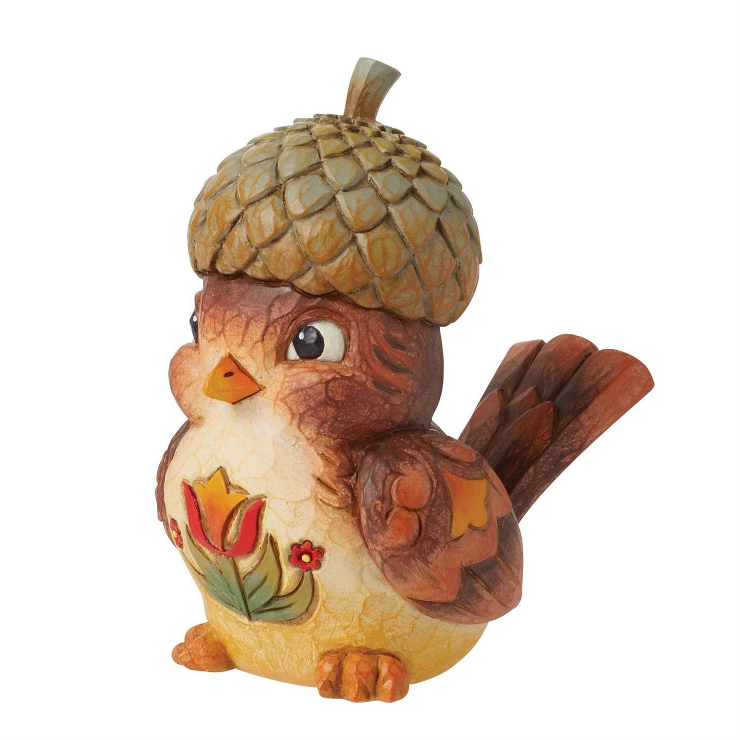 In a Nutshell - Bird with Acorn Hat Figurine  - Country N More Gifts