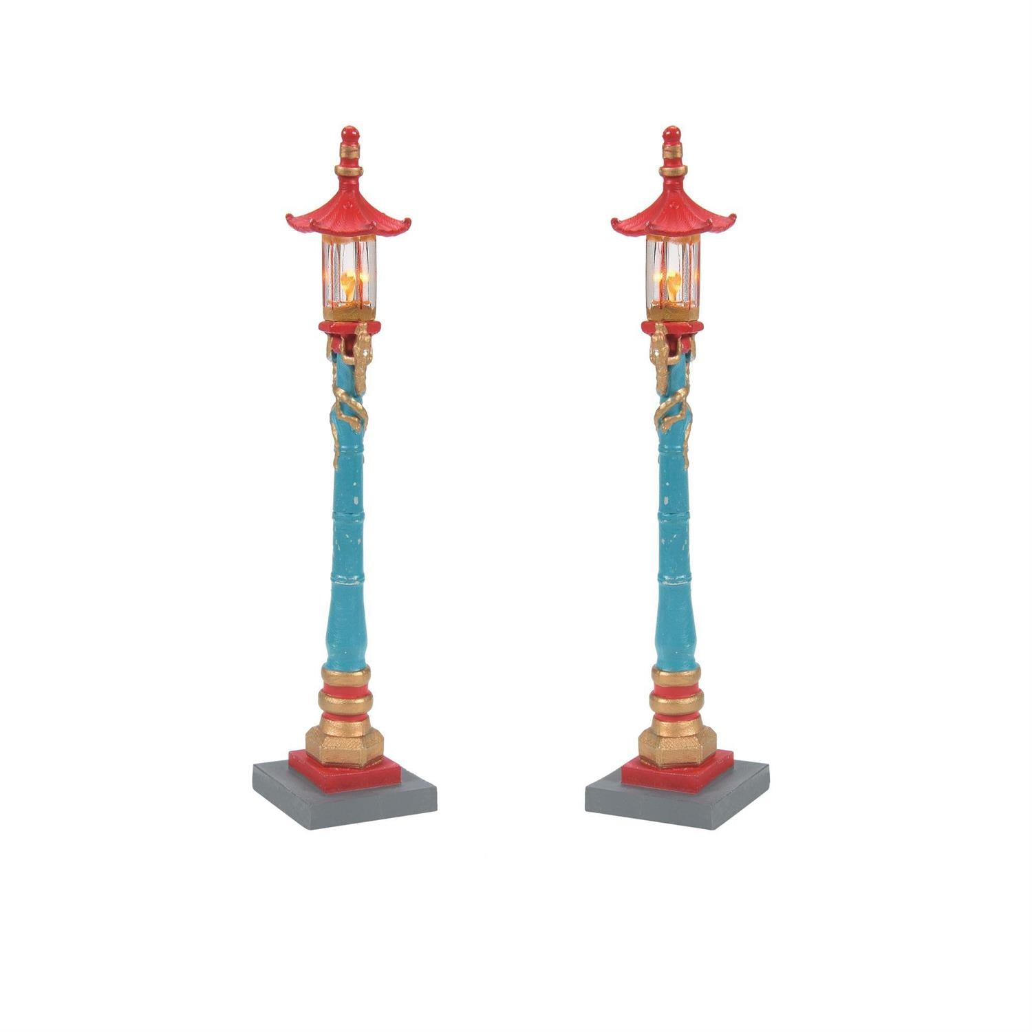 Chinatown Post Lamps Set Of 2  - Country N More Gifts