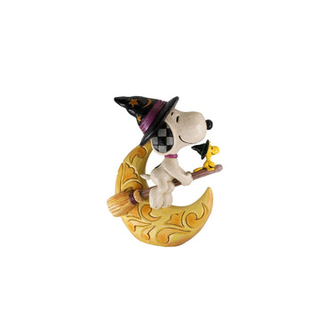Midnight Ride - Snoopy Witch with Moon Figurine  - Country N More Gifts