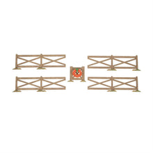 Brown Crossbuck Fence Set