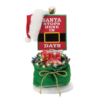 Santa Stops Here Sign  - Country N More Gifts