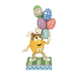 Jim Shore M&M'S: Green M&M With Easter Hat and Basket Figurine