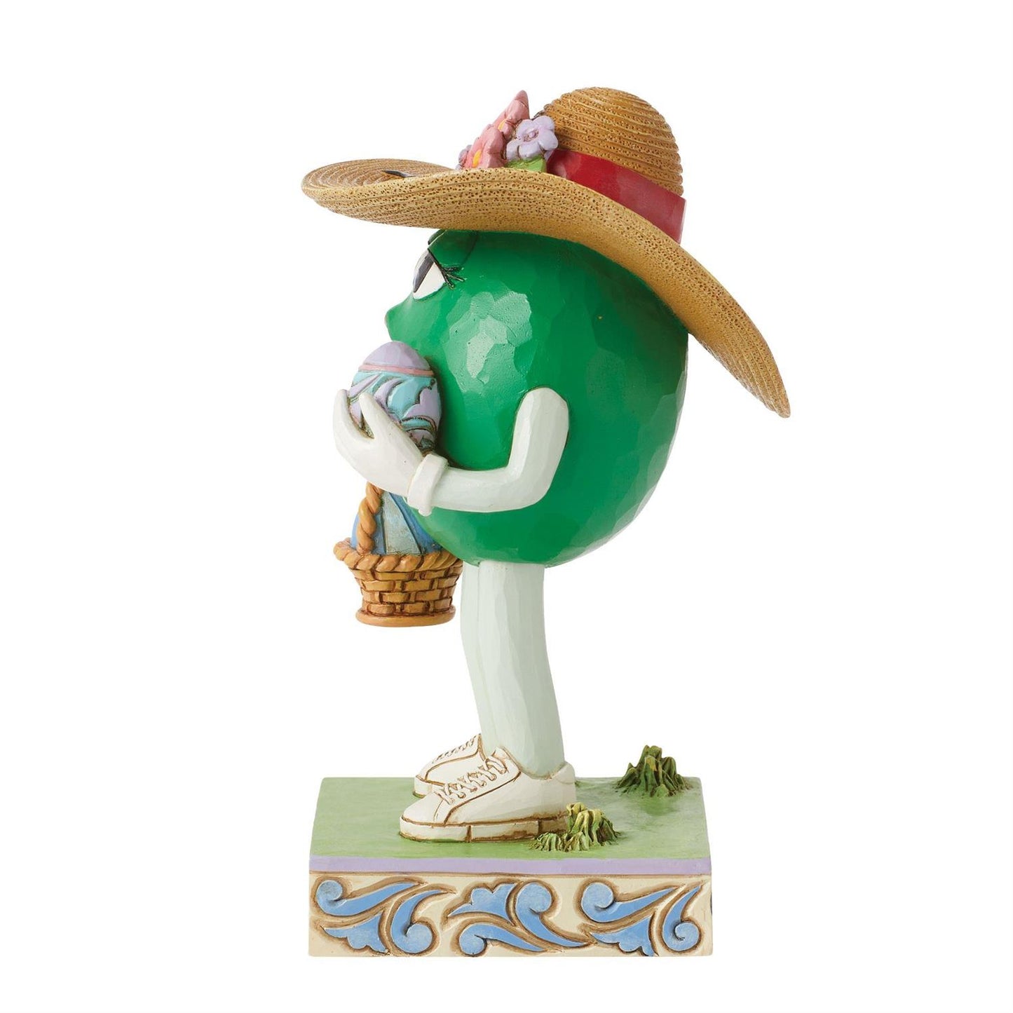 An Easter Beauty - M&M'S Green Character w/Basket  - Country N More Gifts
