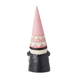 Love Me Tender - Pink and Black Gnome Figurine - Country N More Gifts