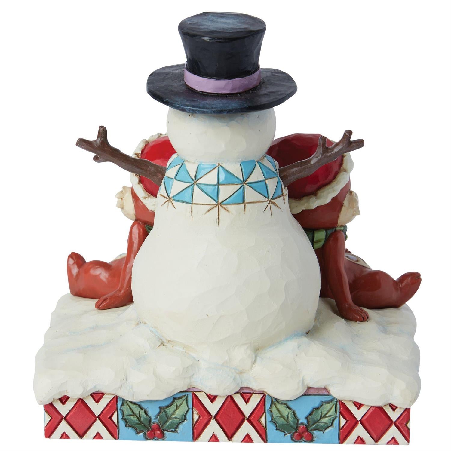 Snow Much Fun - Chip and Dale with Snowman  - Country N More Gifts