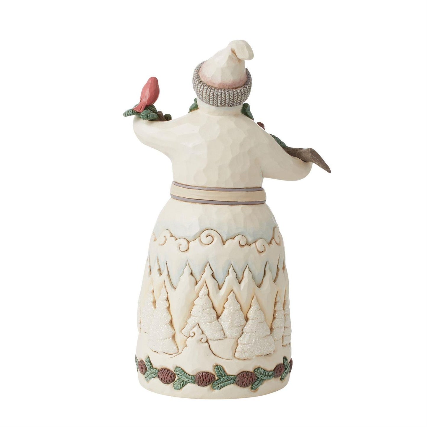 Snowman with Pine Garland Figurine  - Country N More Gifts