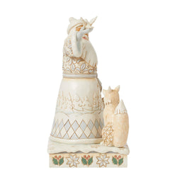 Woodland Santa Holding Dove Fig  - Country N More Gifts