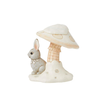 Woodland Bunny Mushroom Figurine  - Country N More Gifts