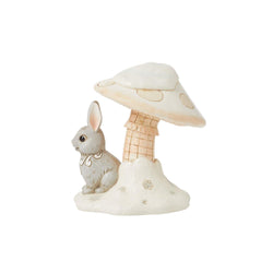 Woodland Bunny Mushroom Figurine  - Country N More Gifts