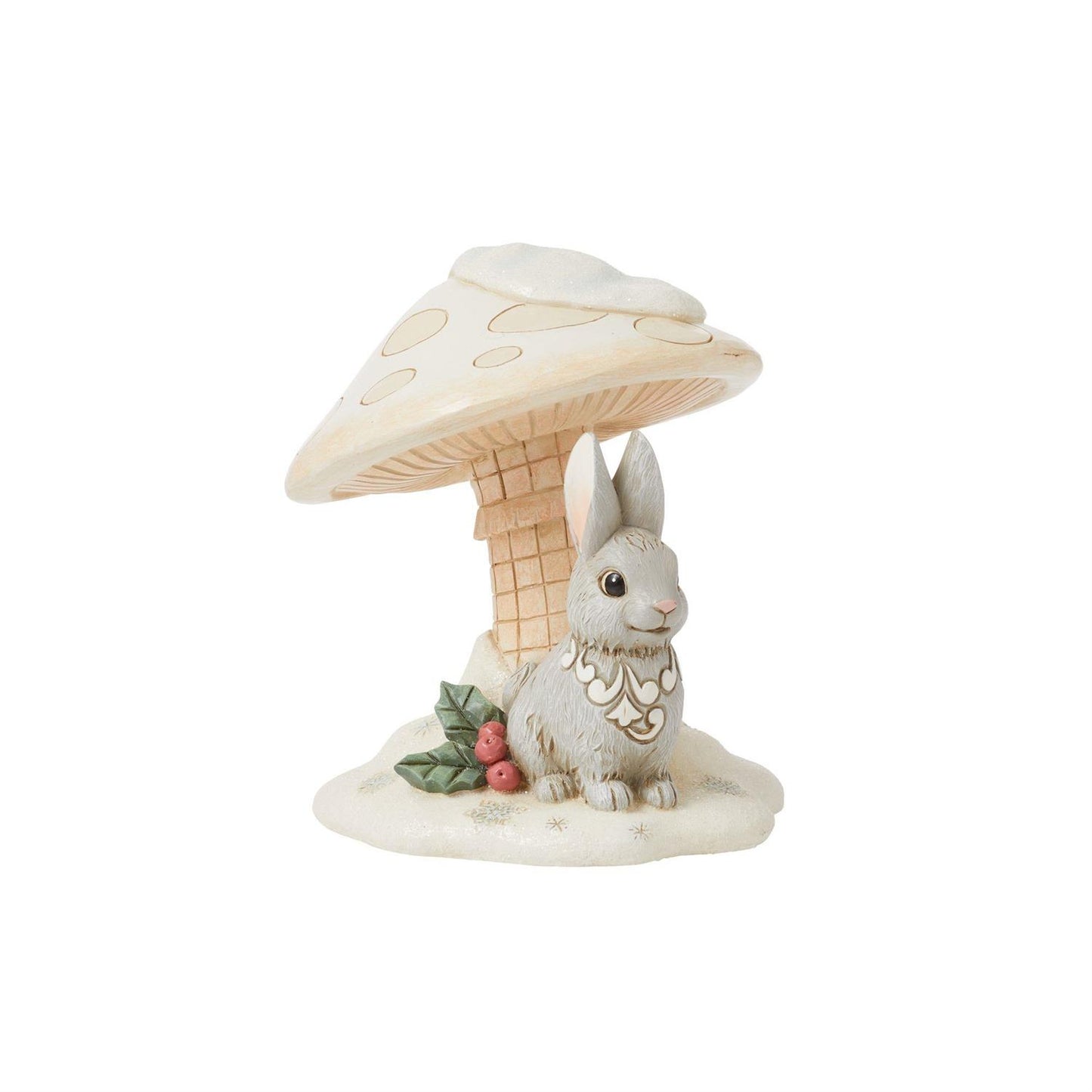 Woodland Bunny Mushroom Figurine  - Country N More Gifts