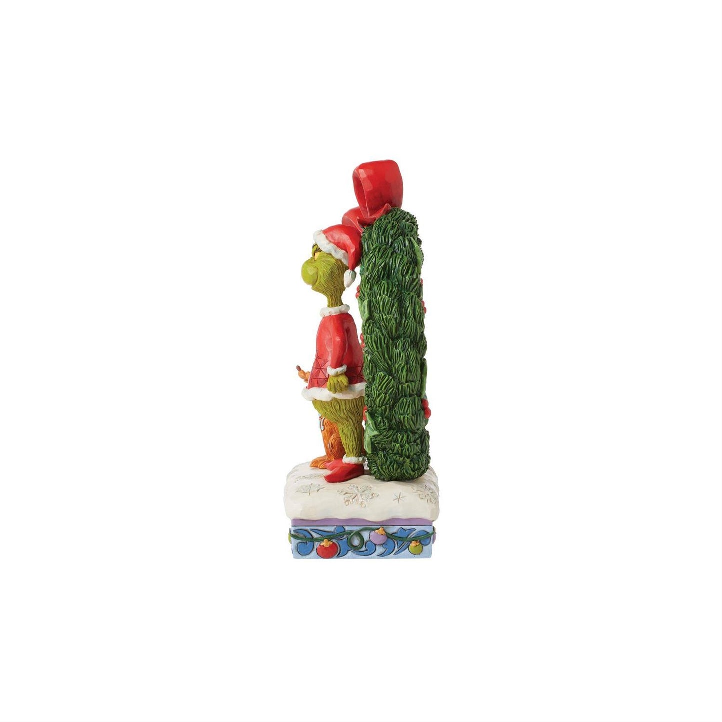 Grinch & Max in Wreath Figurine  - Country N More Gifts