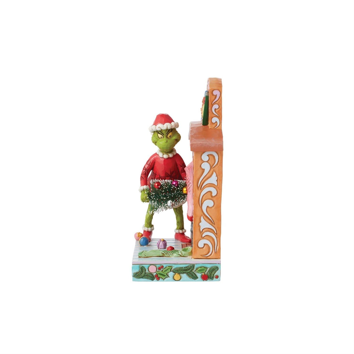 Grinch Pushing Tree Up  - Country N More Gifts