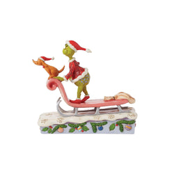 Grinch and Max on Sled  - Country N More Gifts