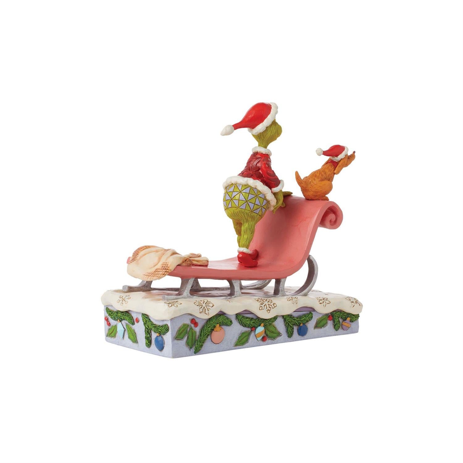 Grinch and Max on Sled  - Country N More Gifts