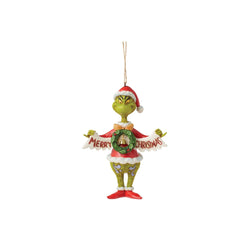 Grinch Holding Banner  - Country N More Gifts