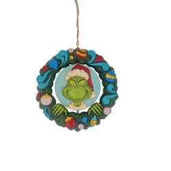 PVC Grinch Bust in Wreath  - Country N More Gifts