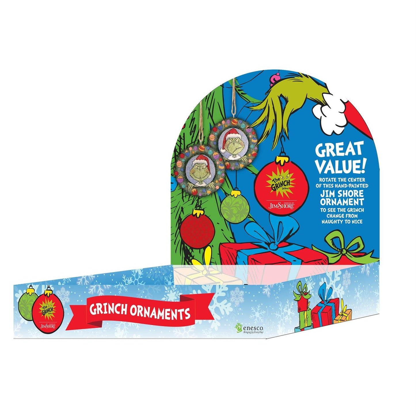 PVC Grinch Bust in Wreath  - Country N More Gifts
