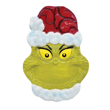 BOX DAMAGE - Grinch Cookie Platter - Country N More Gifts