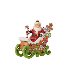 Gingerbread Santa LED Figurine  - Country N More Gifts