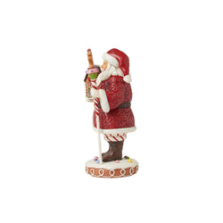 Gingerbread Santa With Staff Figurine  - Country N More Gifts