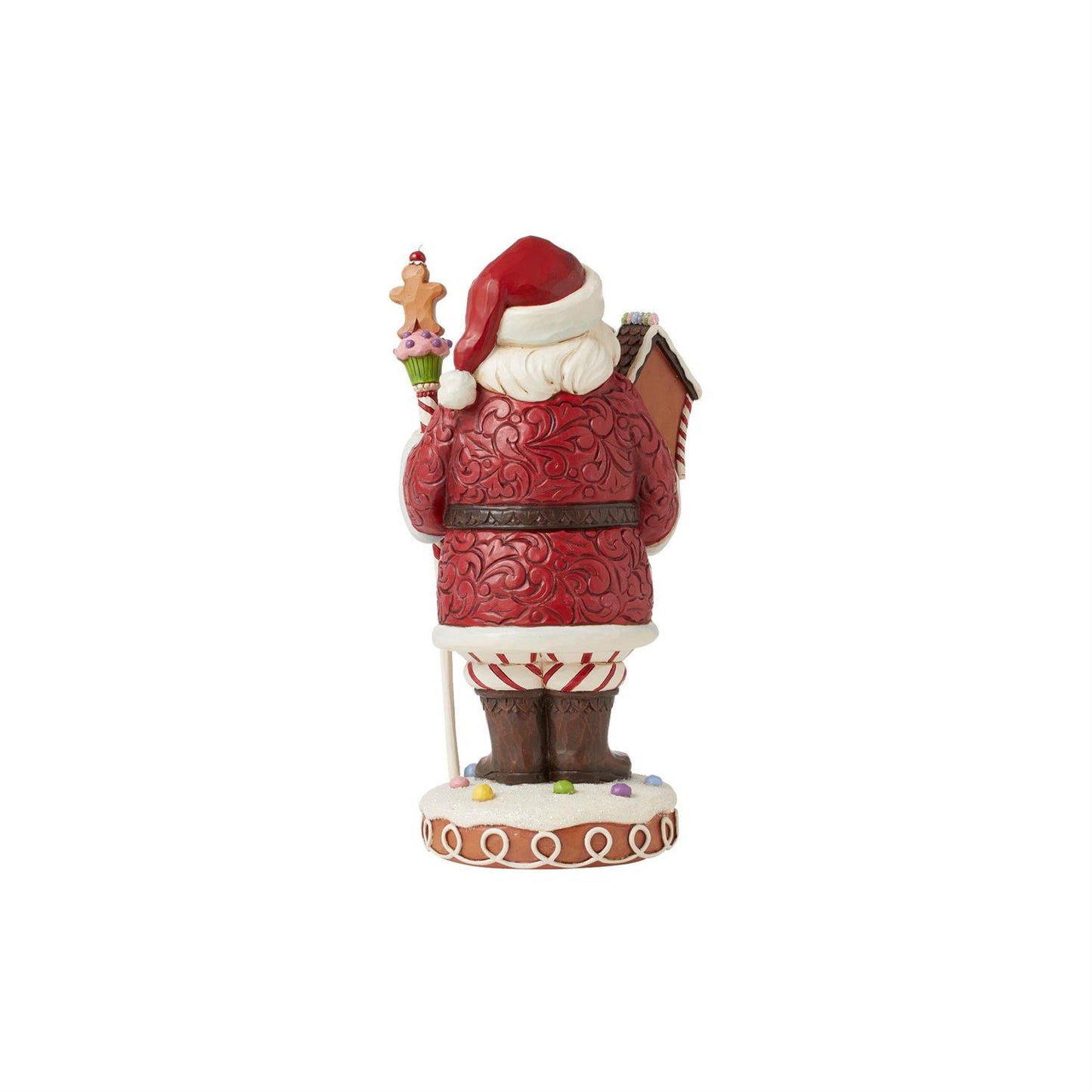 Gingerbread Santa With Staff Figurine  - Country N More Gifts