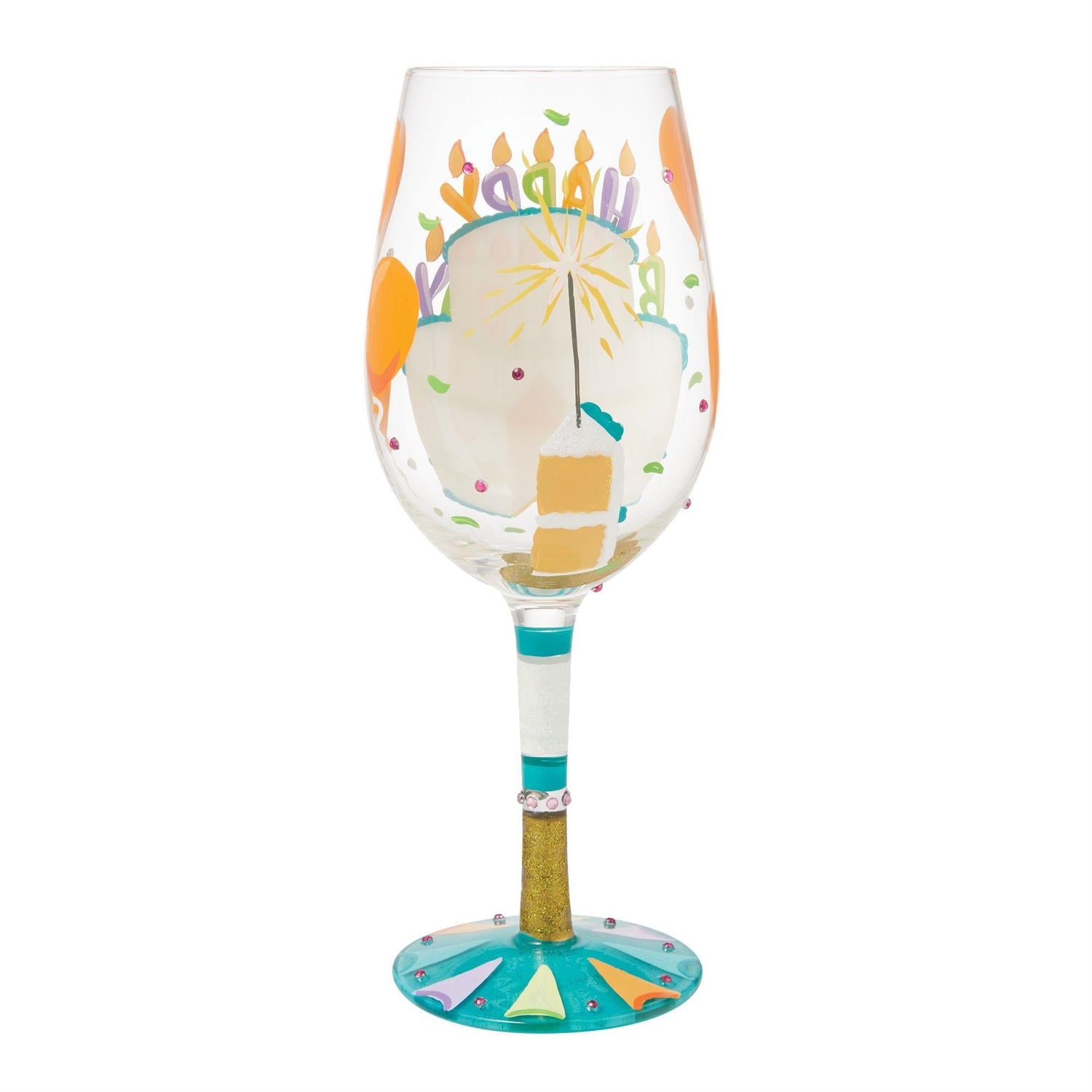 Birthday Slice Wine Glass - Country N More Gifts