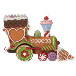 Gingerbread Train Engine Figurine  - Country N More Gifts