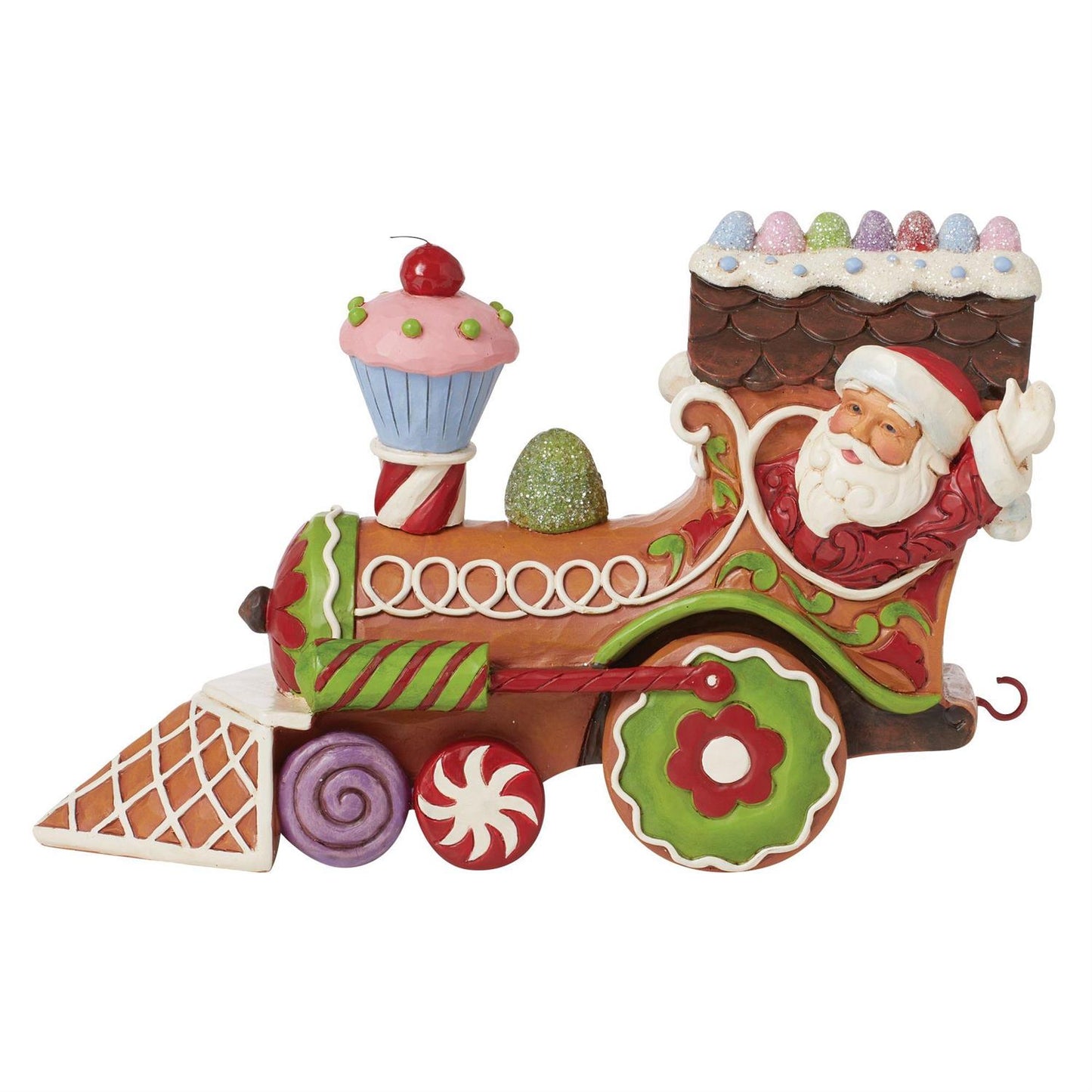 Gingerbread Train Engine Figurine  - Country N More Gifts