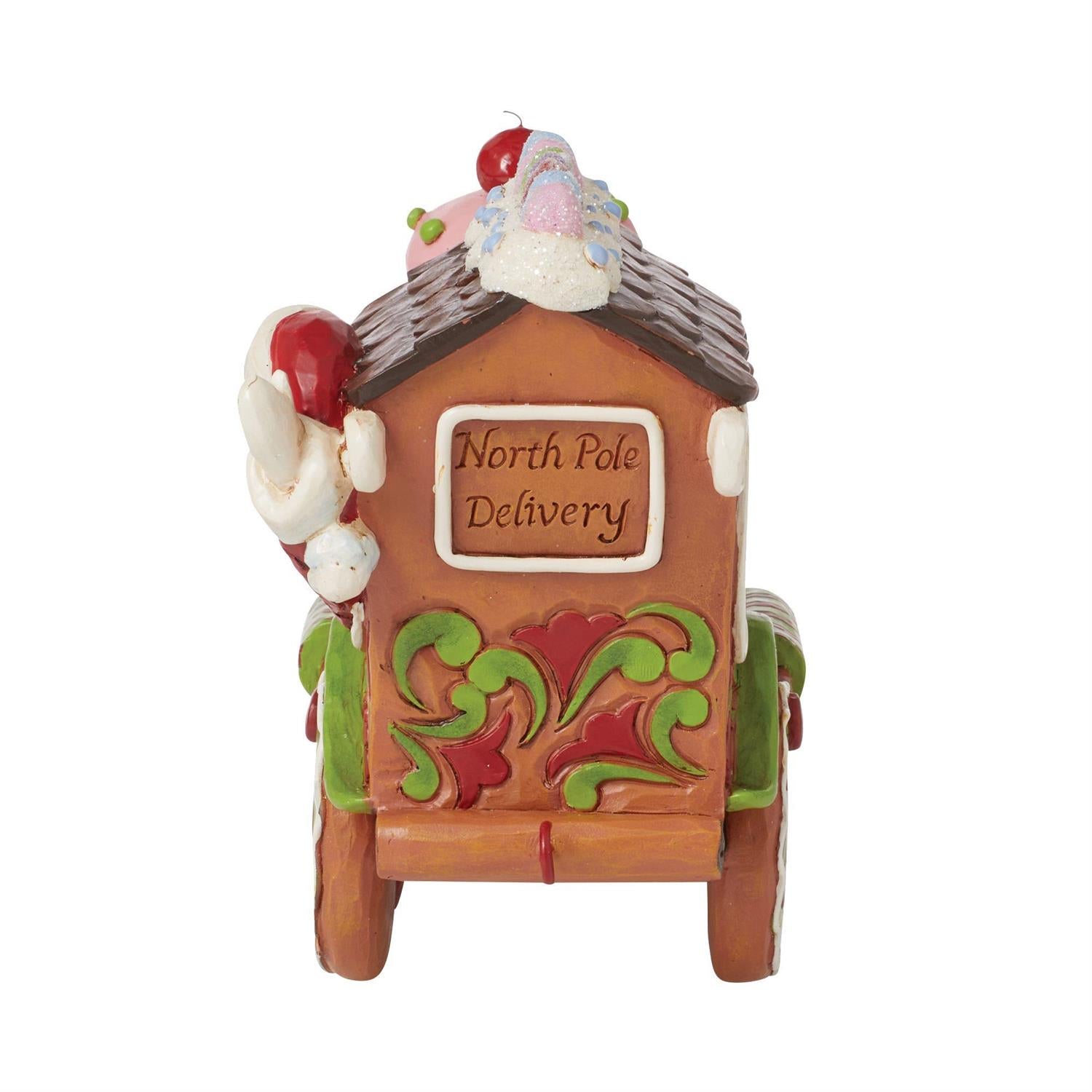 Gingerbread Train Engine Figurine  - Country N More Gifts