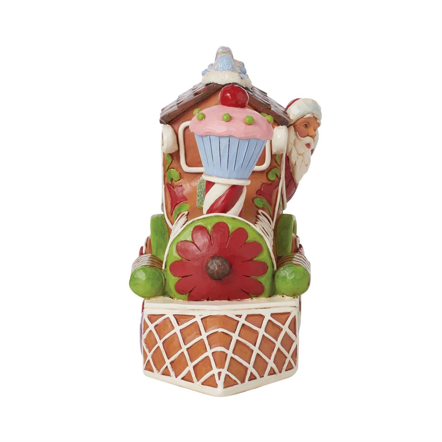 Gingerbread Train Engine Figurine  - Country N More Gifts