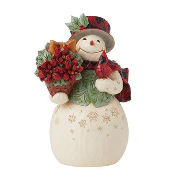 Highland Glen Snowman Basket Figurine  - Country N More Gifts