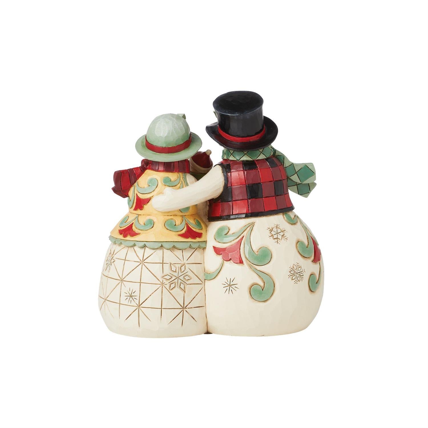 BOX DAMAGE - Highland Glen Snowmen Family Figurine - Country N More Gifts