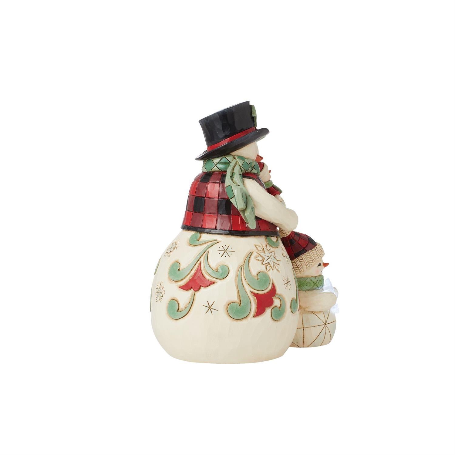 BOX DAMAGE - Highland Glen Snowmen Family Figurine - Country N More Gifts
