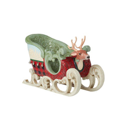 Highland Glen Large Sled Figurine  - Country N More Gifts