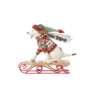 Highland Glen Dog on Sled Figurine  - Country N More Gifts