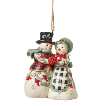 Highland Glen Snwmn Mr & Mrs Ornament  - Country N More Gifts