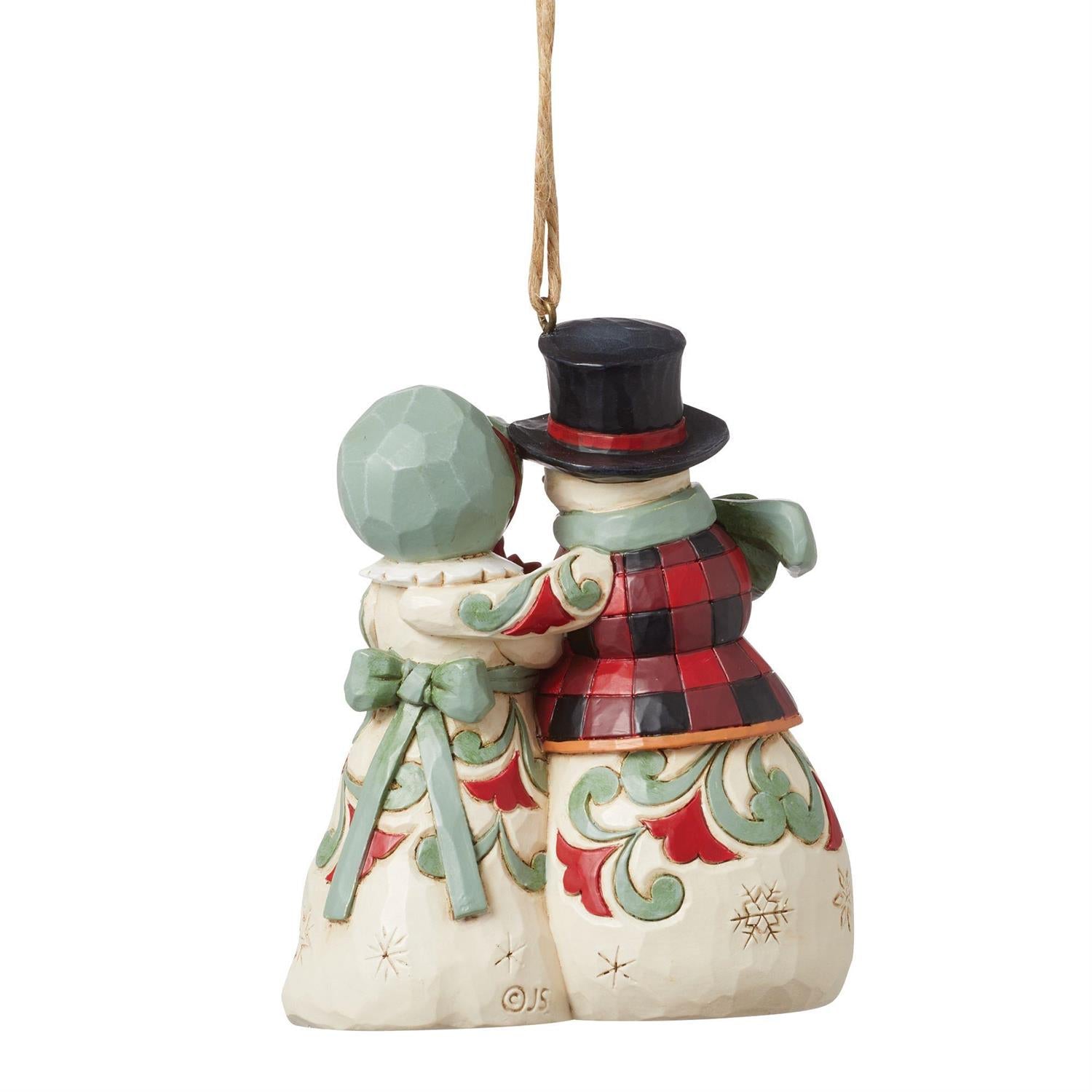 Highland Glen Snwmn Mr & Mrs Ornament  - Country N More Gifts