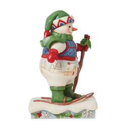 Snowman wearing Snowshoes Figurine  - Country N More Gifts