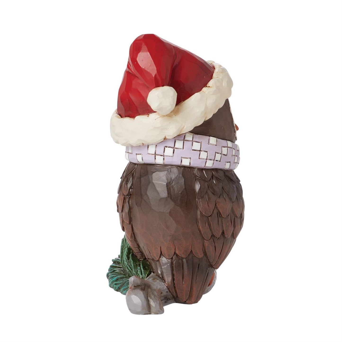 BOX DAMAGE - Mini Owl with Santa Hat Figurine - Country N More Gifts