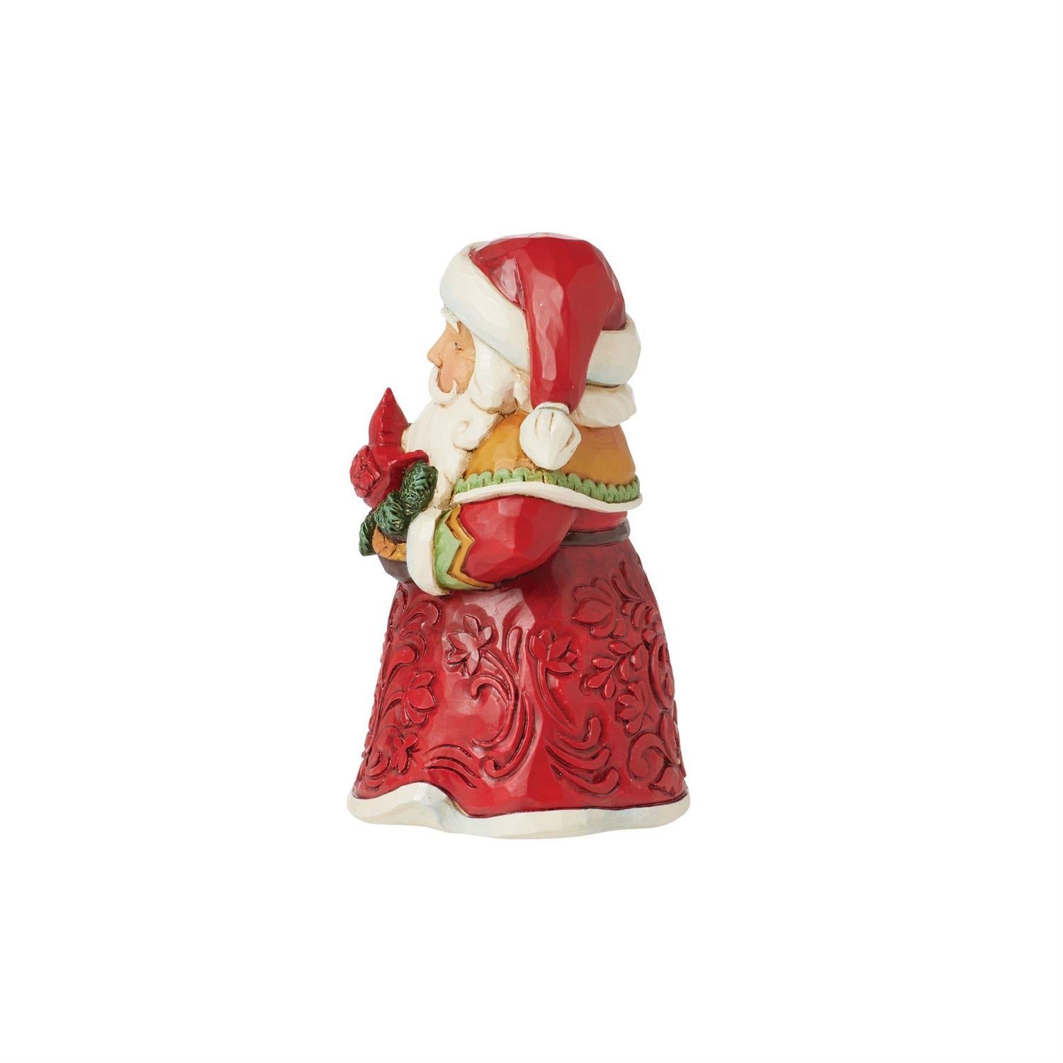 Mini Santa with Cardinal  - Country N More Gifts